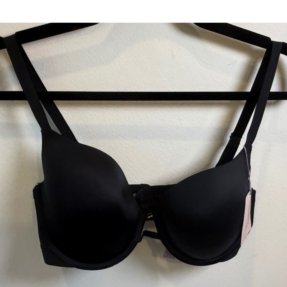Savage X Fenty Black Microfiber T-Shirt Underwire Bra 36DD NWT